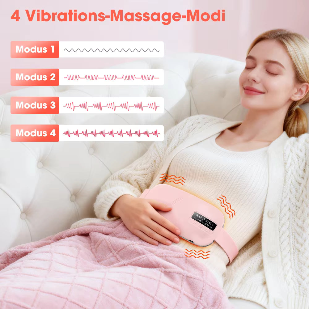 Portable Menstrual Heating Pad with Vibrating Massager